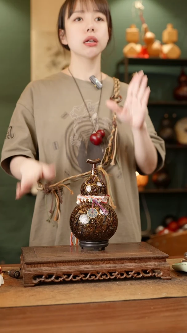 225号精品天然大漆酒葫芦一物一拍~