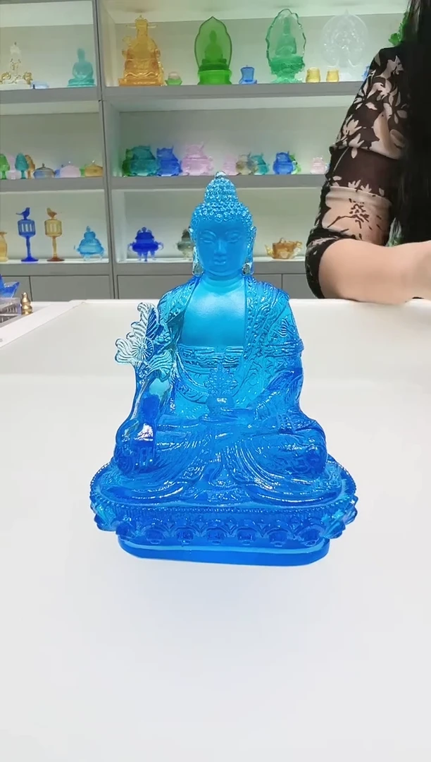 手工艺品琉璃古法琉璃药师佛