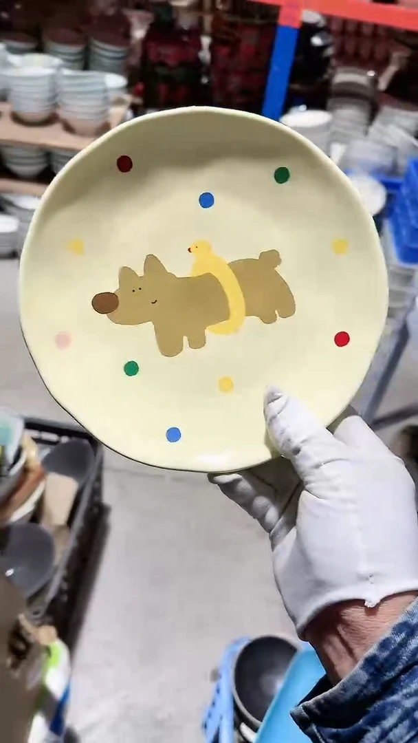 【闪购商品】瓷片盘子微瑕 凑满20元包邮