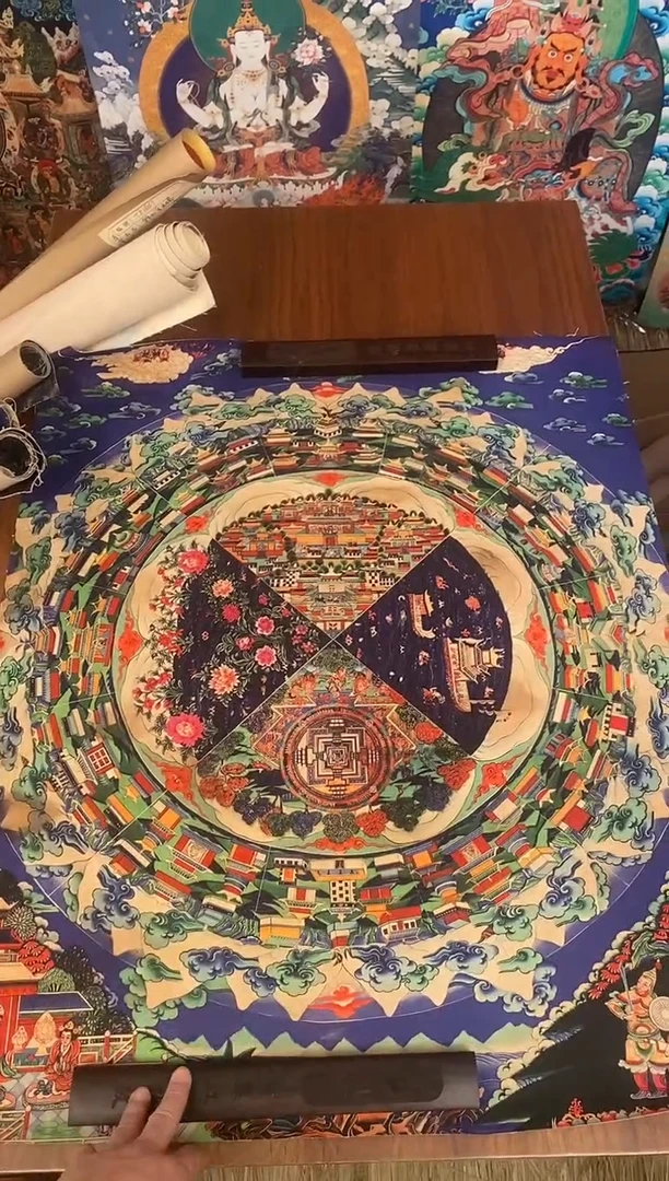 装裱画精美唐卡tk16027