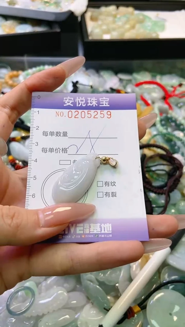 翡翠未镶嵌颈饰闪购0205259