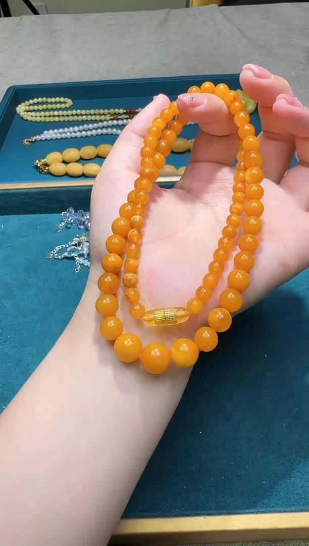 蜜蜡颈饰未镶嵌多样性发一件 327
