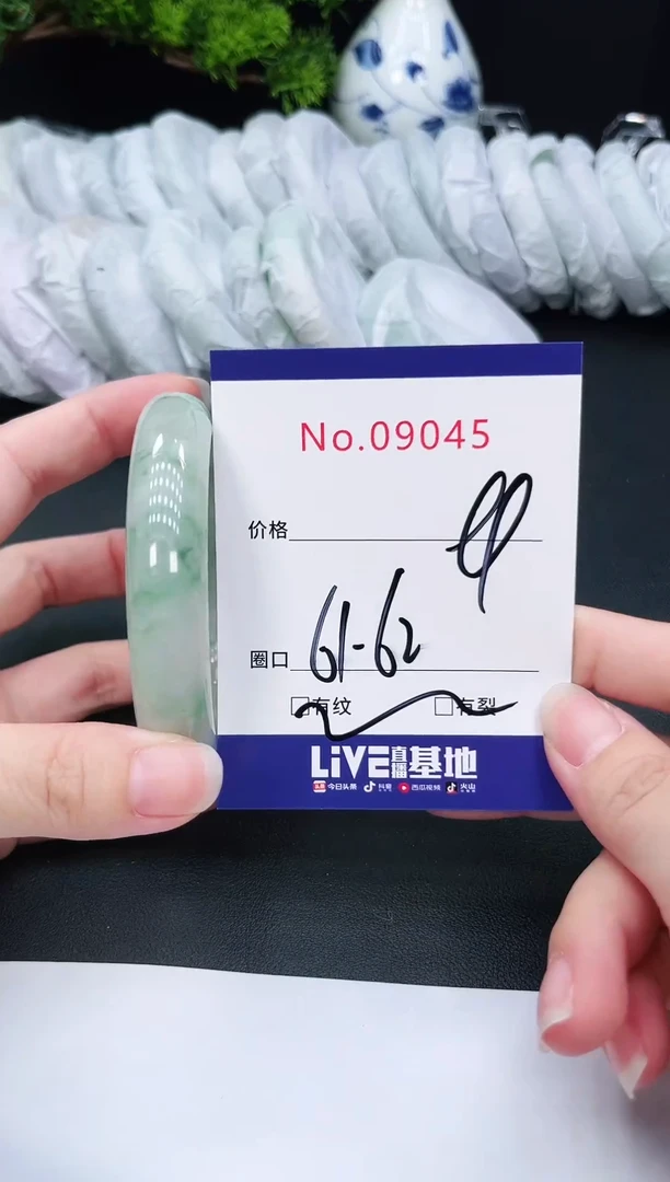 未镶嵌手镯翡翠9045