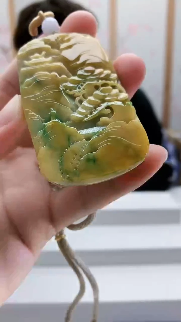 未镶嵌定制翡翠5163bb-毛货挂件15