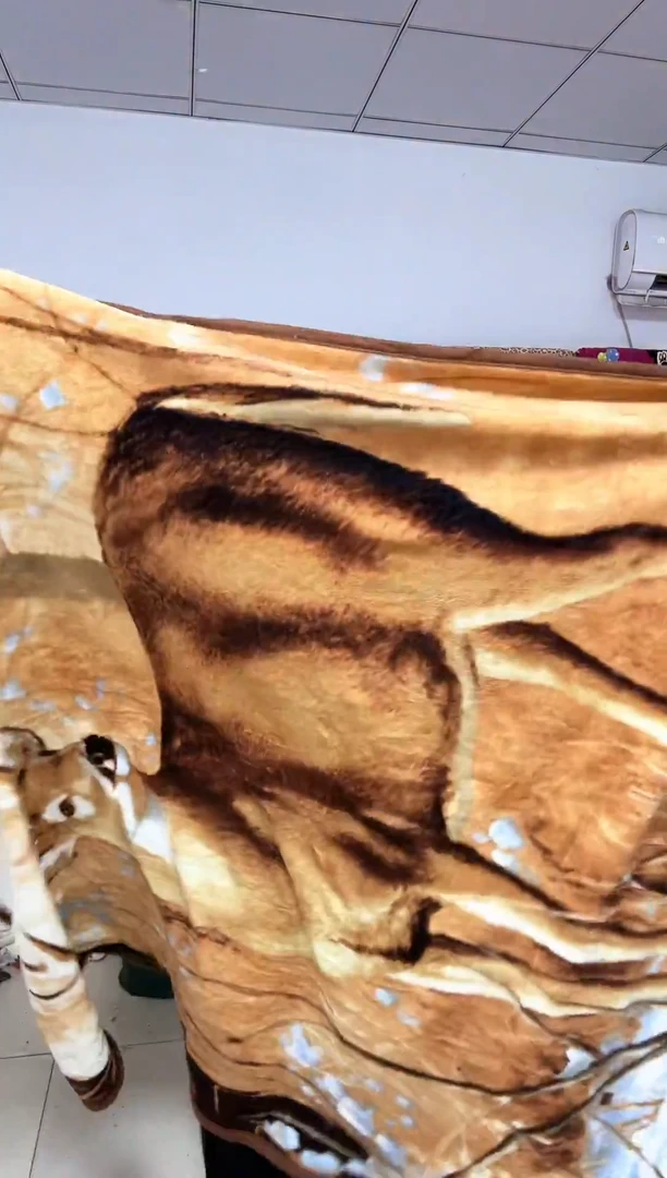 法兰绒1.2x1.5双面绒成品毯