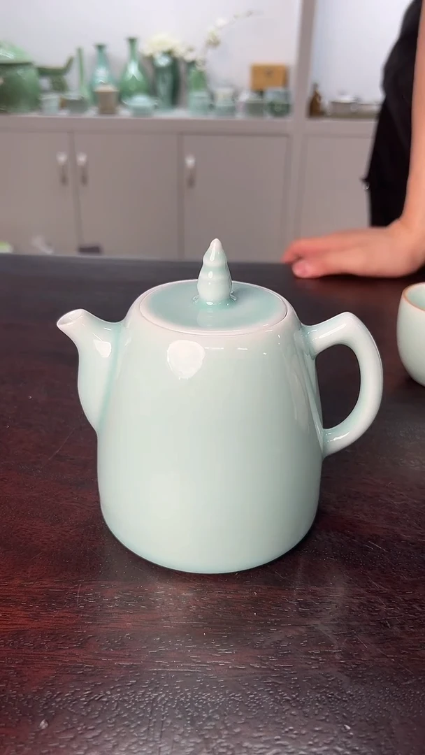 龙泉云间青瓷小米茶器