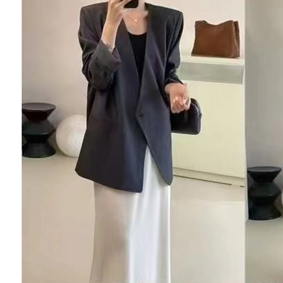 【锦衣服饰】MXG 29022 V领一粒扣休闲西服外套