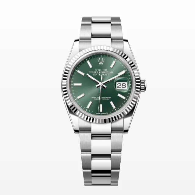 99新 Rolex/劳力士 126234橄榄绿/24年全套/36表径/时尚腕表