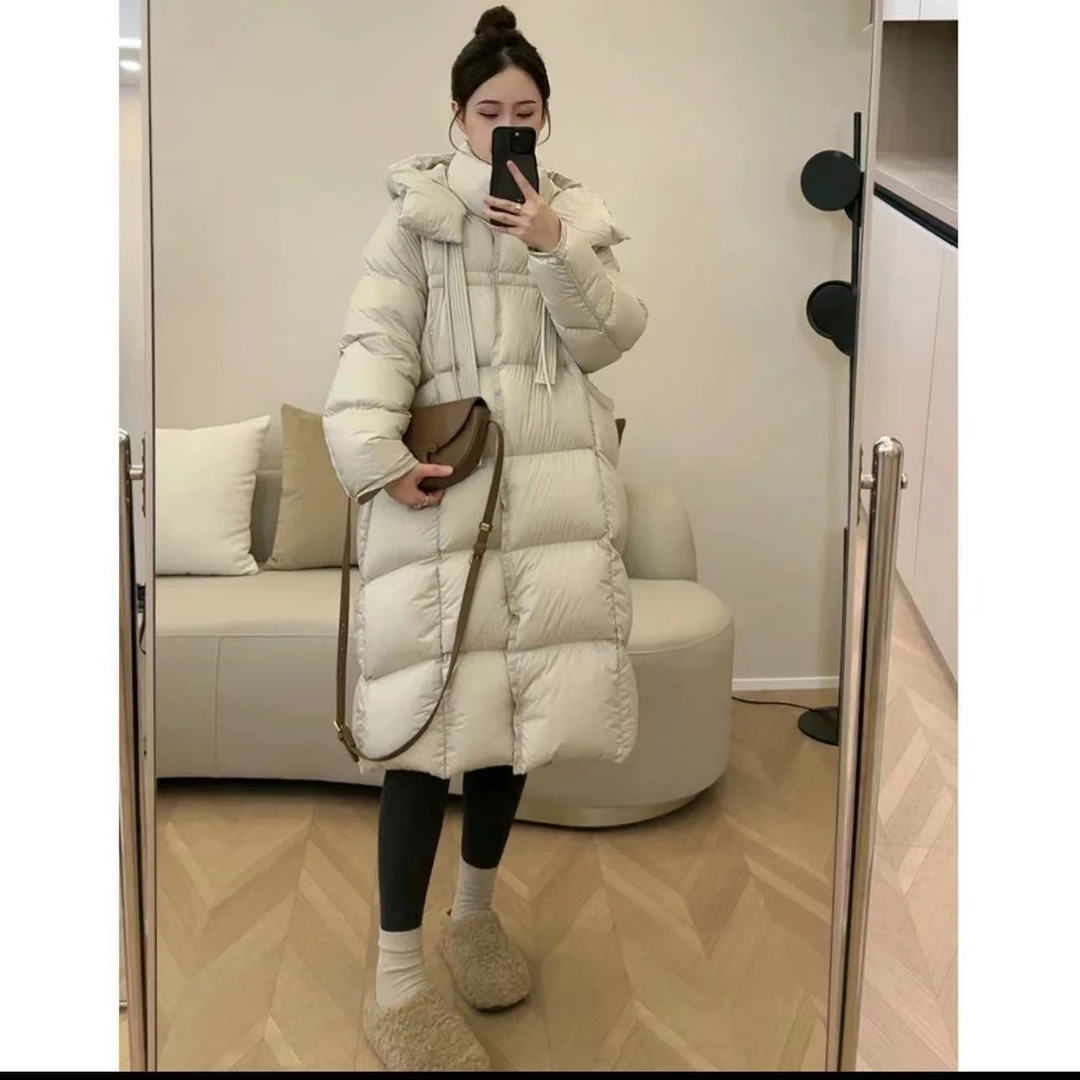 长款女冬季新款时尚洋气高级感超好看百搭时尚韩版保暖羽绒服外套