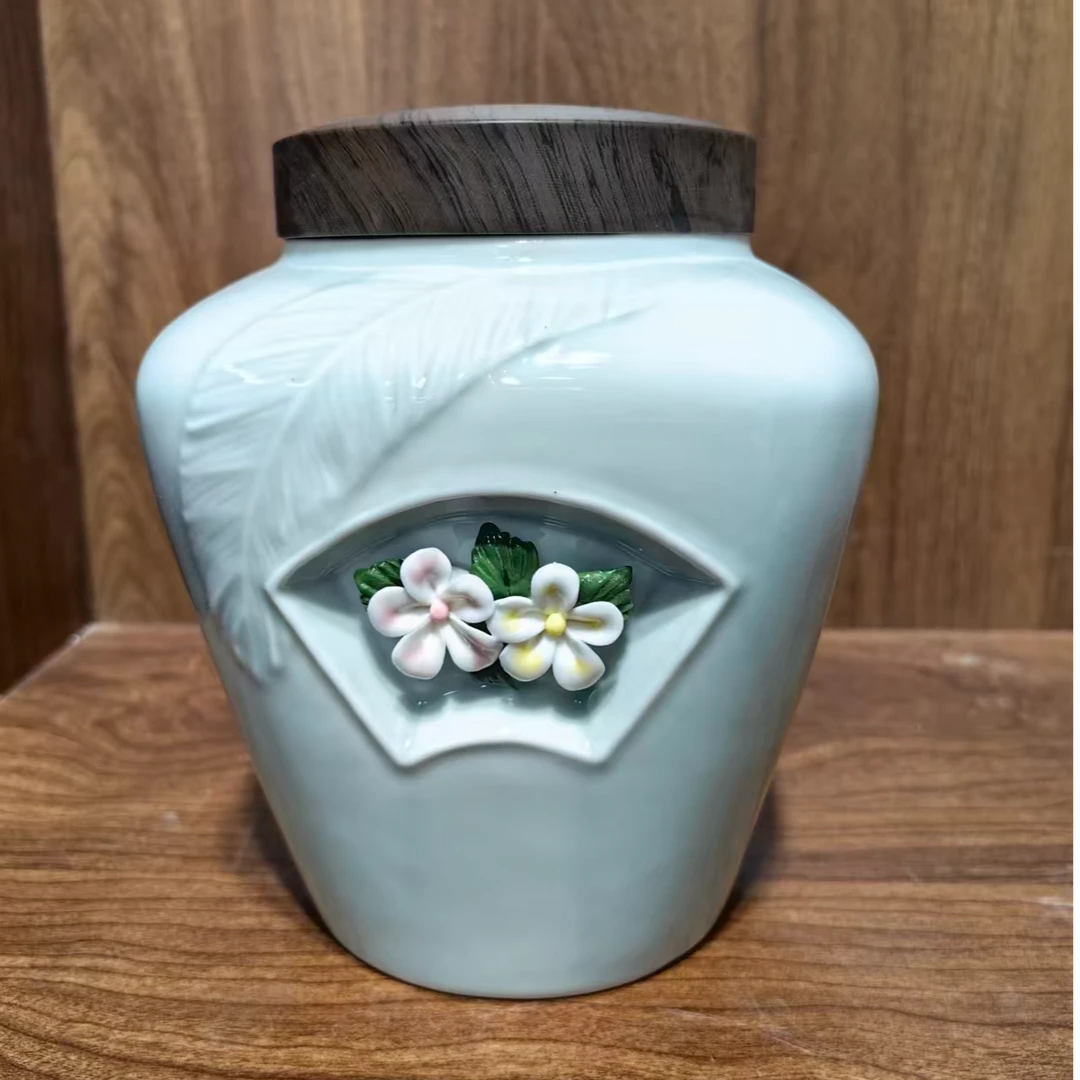 仿古瓷 B091景德镇制陶瓷茶叶罐一件