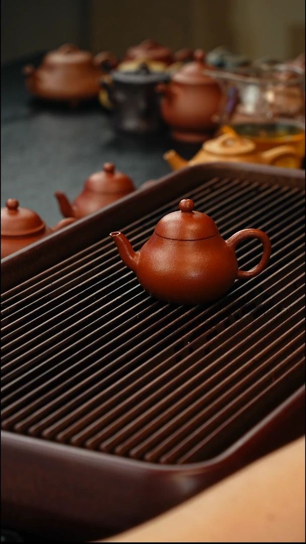 茶壶紫砂砂朱宝贝壶浮力