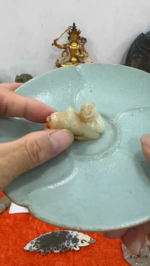 瓷片手工，手绘，陶瓷