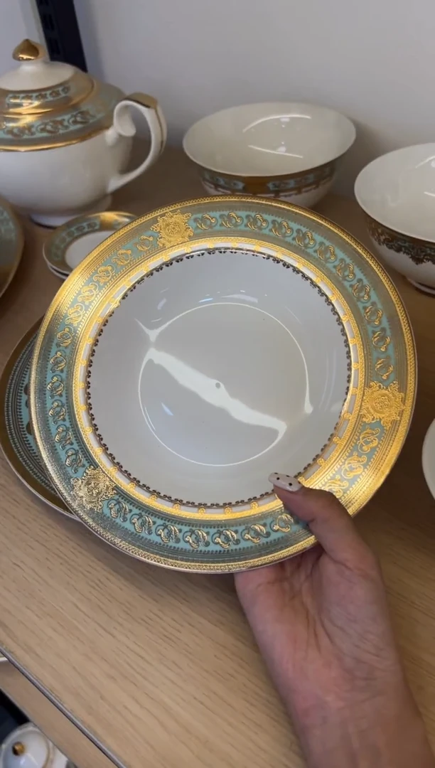 瓷片8.5寸草帽盘2个一单