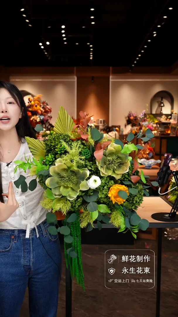 琉璃手工艺品手工花器花束空运包邮送货上门-以图片为准