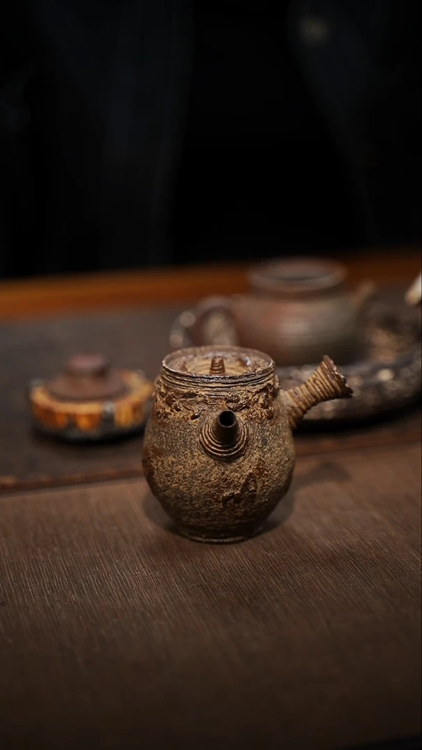 全手工制作  南蛮侧把壶