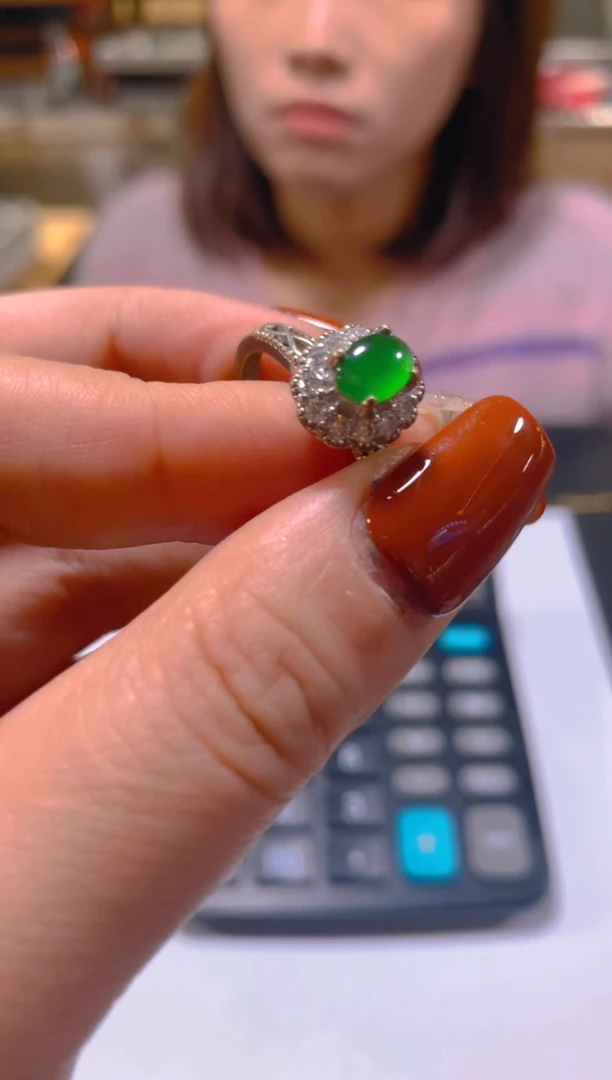 未镶嵌戒指翡翠多样性发一