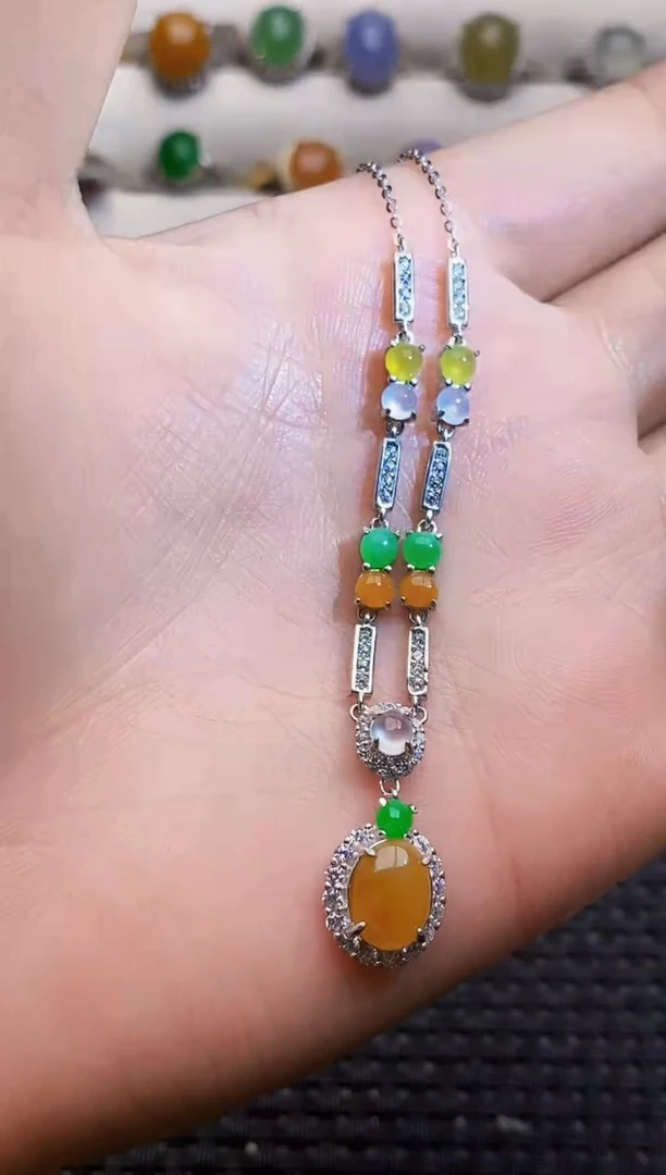 银S925镶嵌戒指翡翠1634