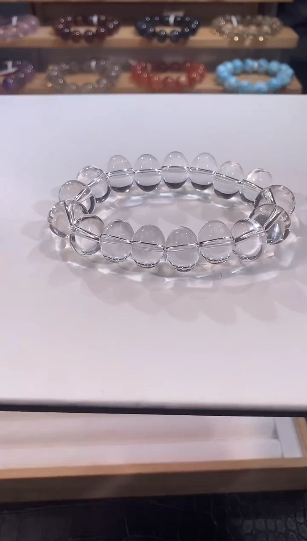 水晶手链未镶嵌白水晶大盘切手链16mm多样性发一