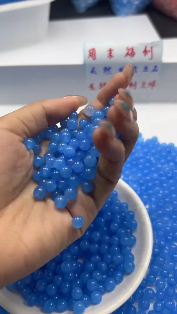 玛瑙/玉髓颈饰未镶嵌w415海蓝宝玛瑙6mm*40颗