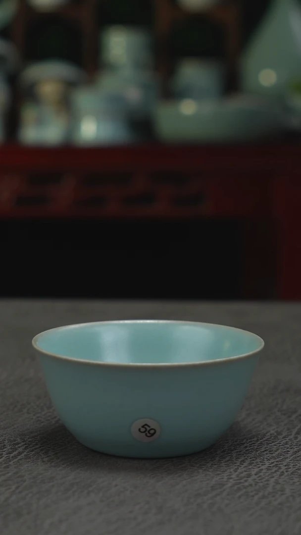 天蓝釉59号鸡缸杯福利-二