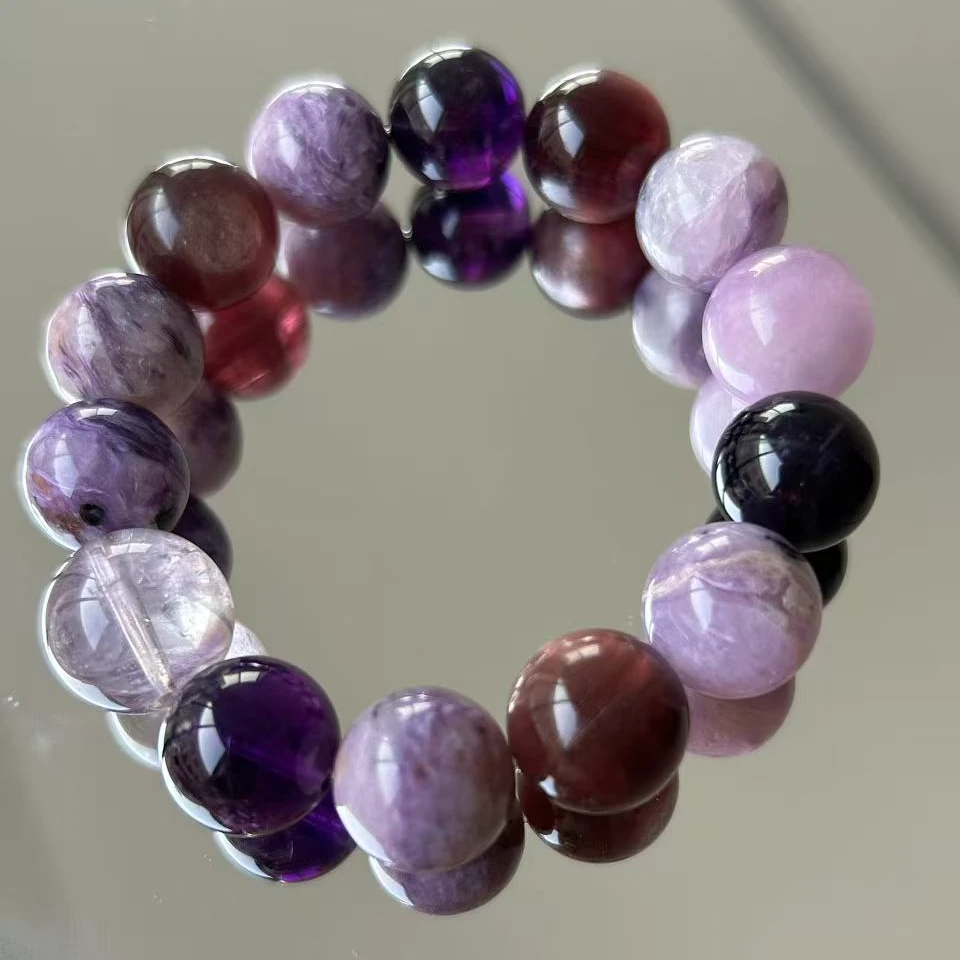 【紫色星球】天然乌拉圭紫紫龙晶紫锂辉紫锂云母crystal原创手作