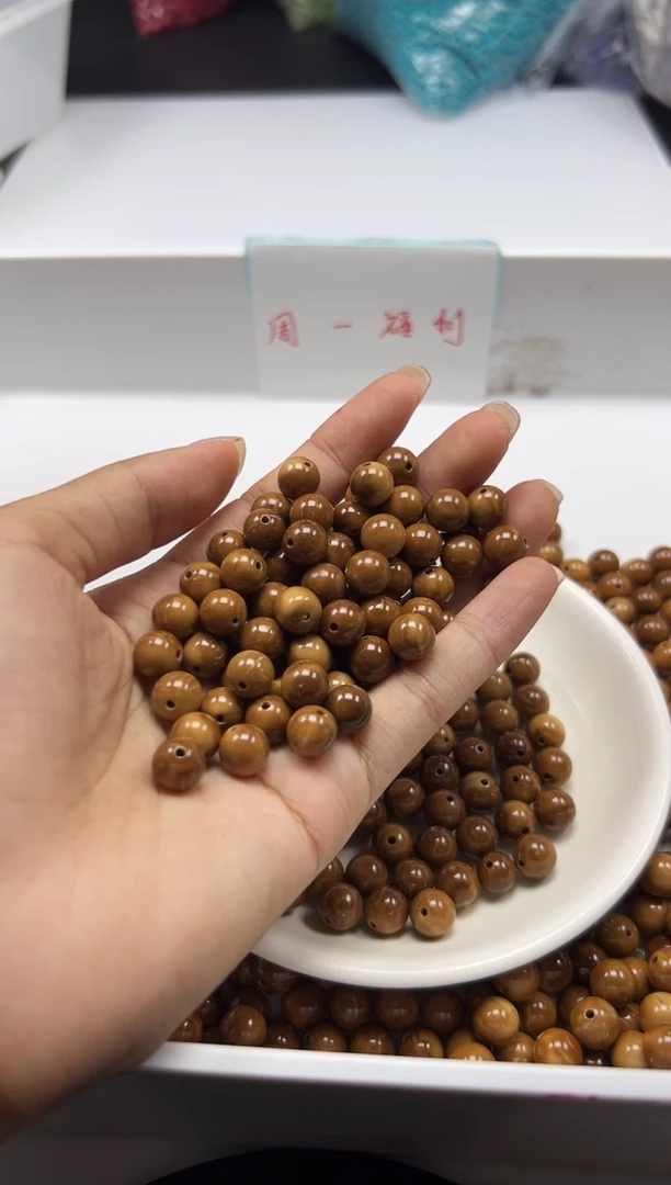 檀香木散珠w746精选库克8mm*10颗