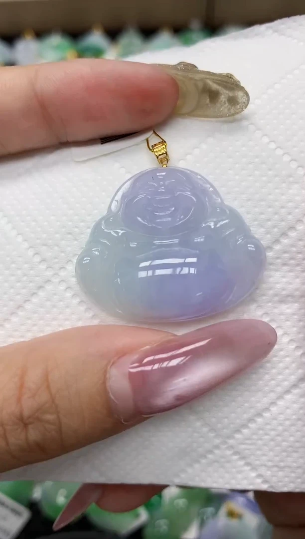 翡翠18K金镶嵌颈饰1111111111