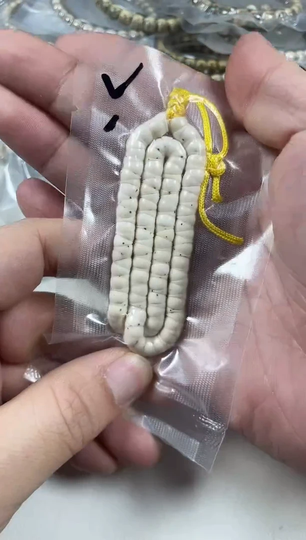 手串星月菩提原生态石玉料骨瓷白找星星大肠6mm（1颗星）