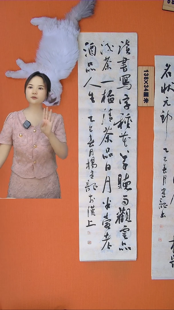 书法书法老师手写精品138*34