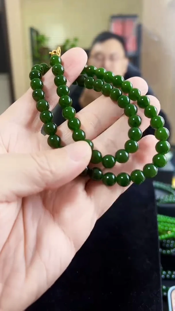 项链未镶嵌和田玉（碧玉）8