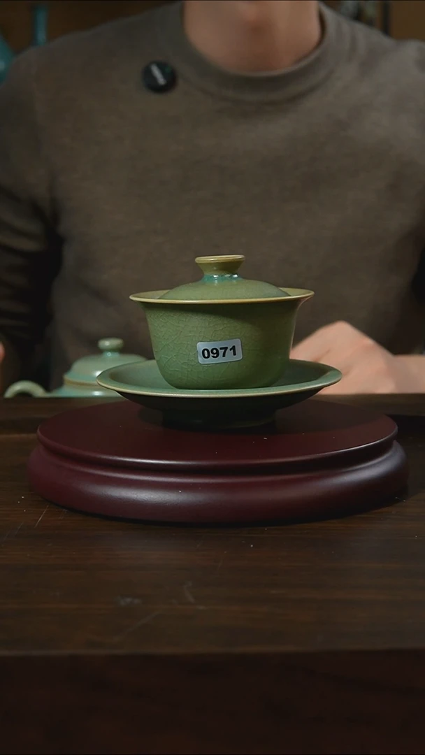 杯子瓷观*海汝州原产地原矿仿古老釉q