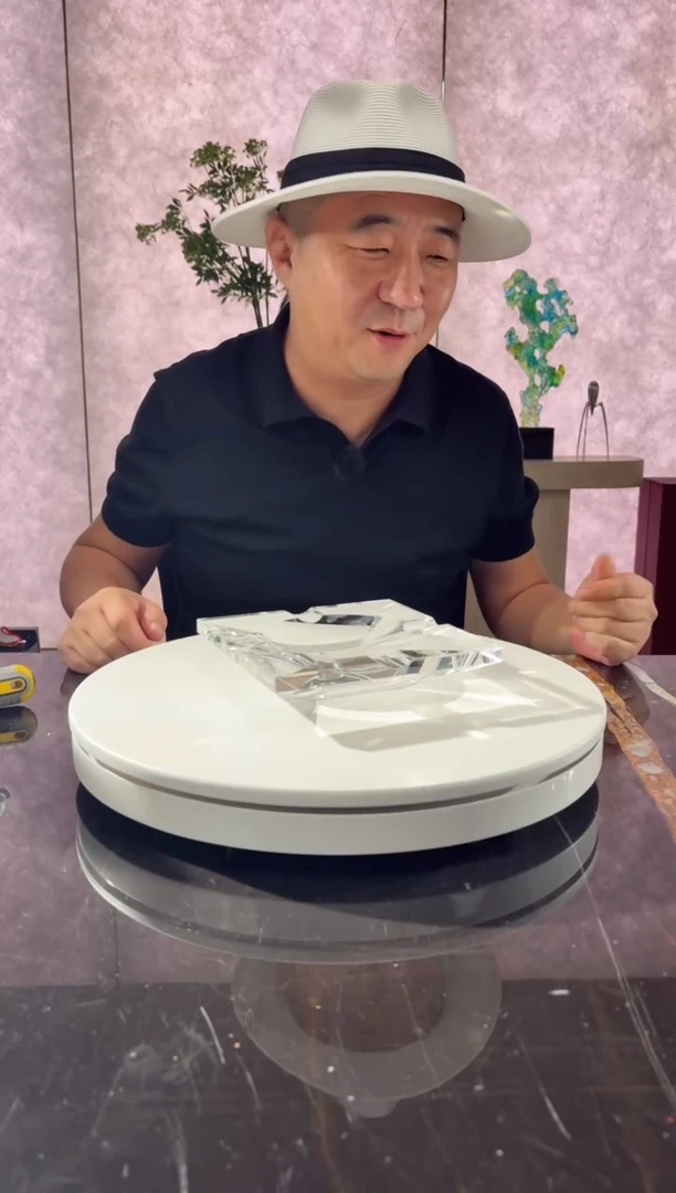 摆件CS0104004净料水晶琉璃雪茄缸