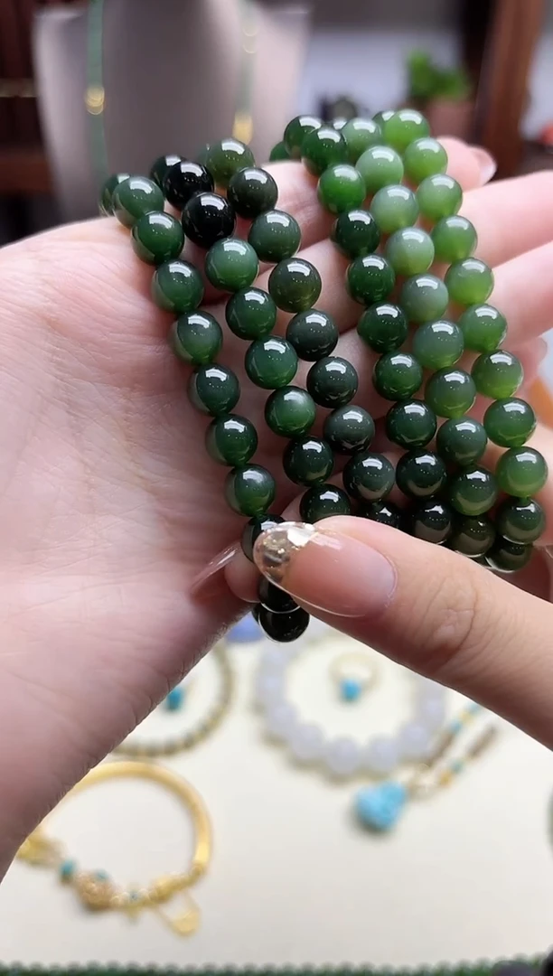 未镶嵌和田玉挂件碧玉手串ZD多样性发其一