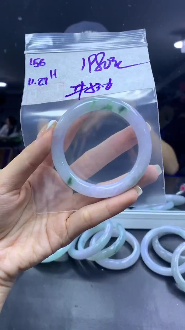 未镶嵌定制翡翠156手镯53.6+1980元+拍一发一