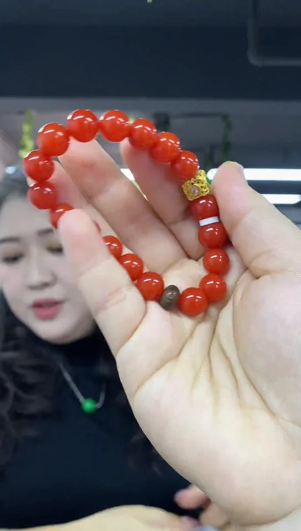 未镶嵌手串南红玛瑙多样性发其一颜色微差