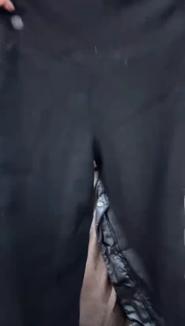 含羊毛保暖塑型贴体裤成品一条黑色L码