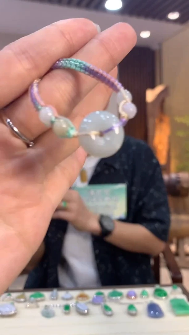 未镶嵌手串翡翠小***迹手绳