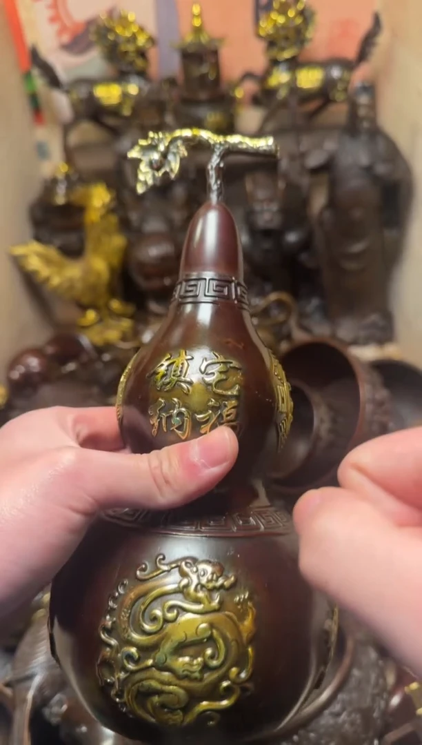 精品专属链接---【八卦鎏金工艺大葫芦】