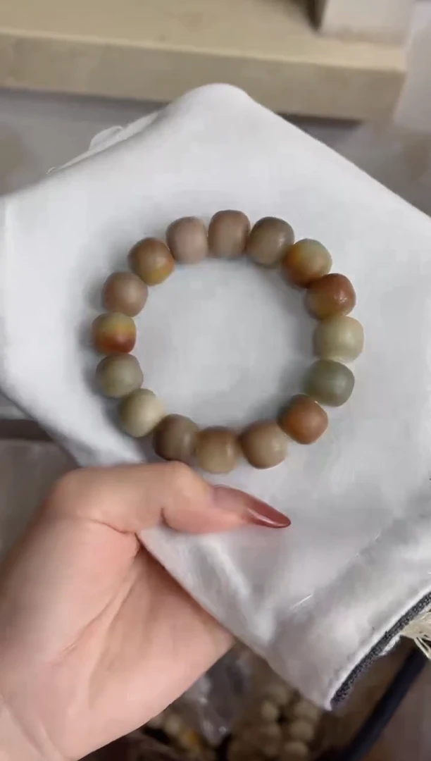手串菩提根/象牙果f77干磨桶珠12*14mm手串