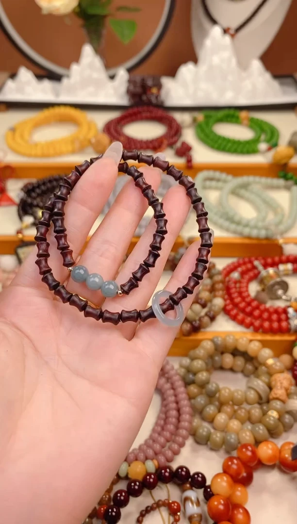 【闪购商品】檀香紫檀（小叶紫檀）手串/手链竹节蓝水小叶紫檀