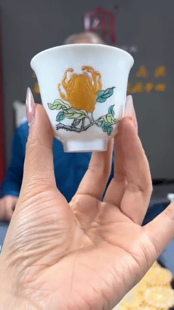 【闪购商品】官窑瓷画院387官窑瓷画院佛手铃铛杯