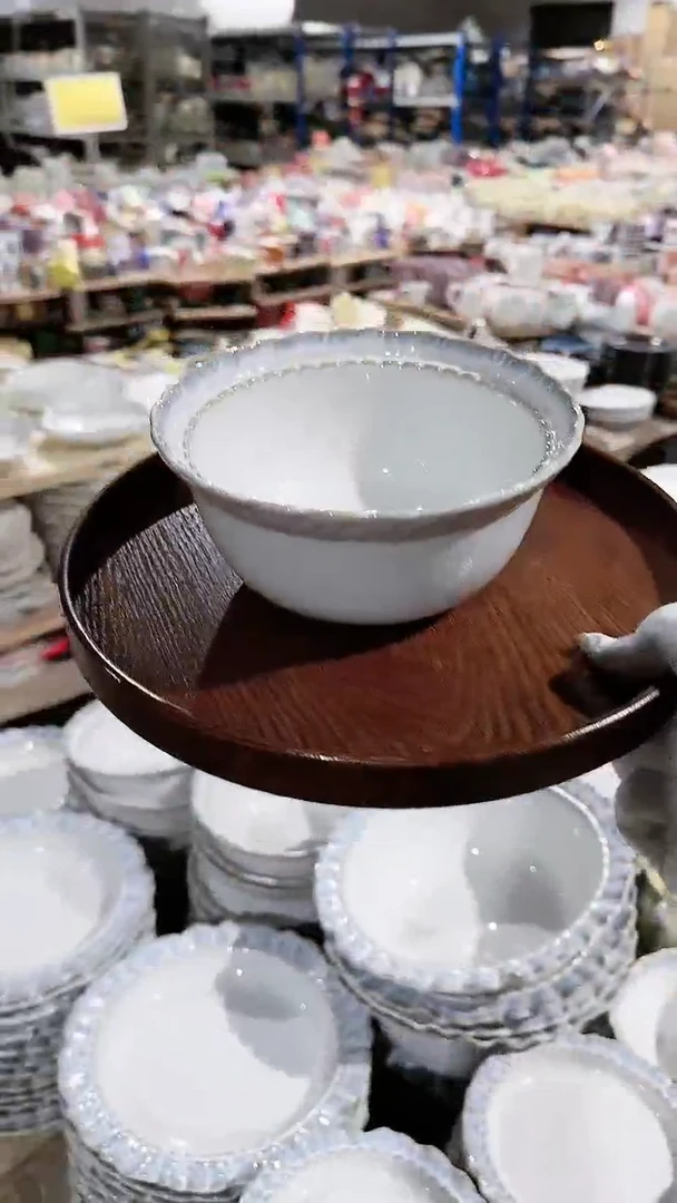 【闪购商品】瓷片烟蓝面碗微瑕 凑满20元包邮