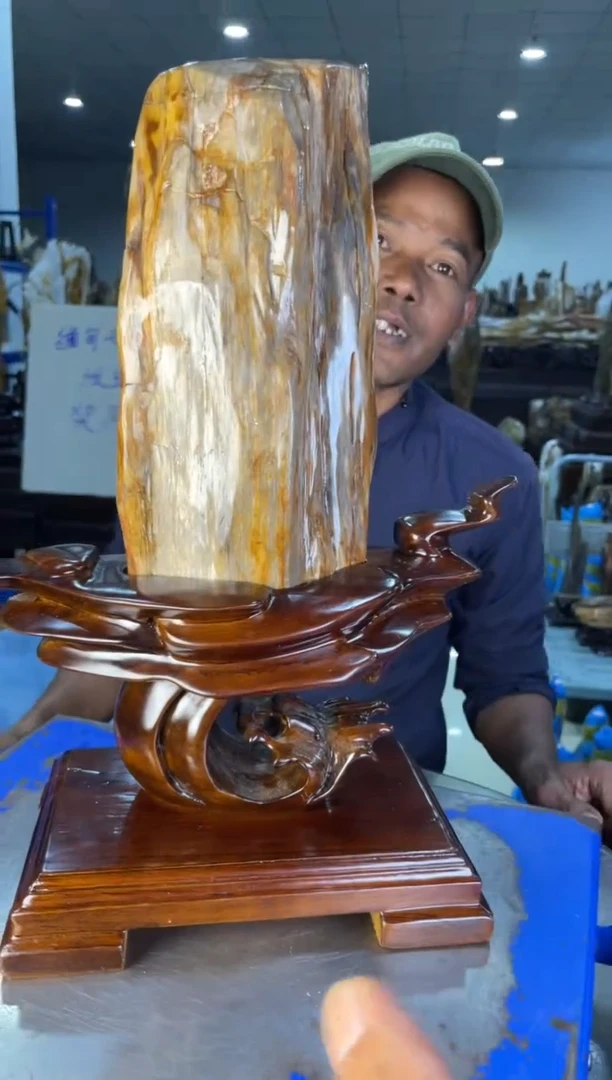 未镶嵌摆件硅化玉40