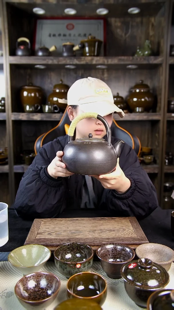 纯原矿高温烧制干烧壶1200毫升