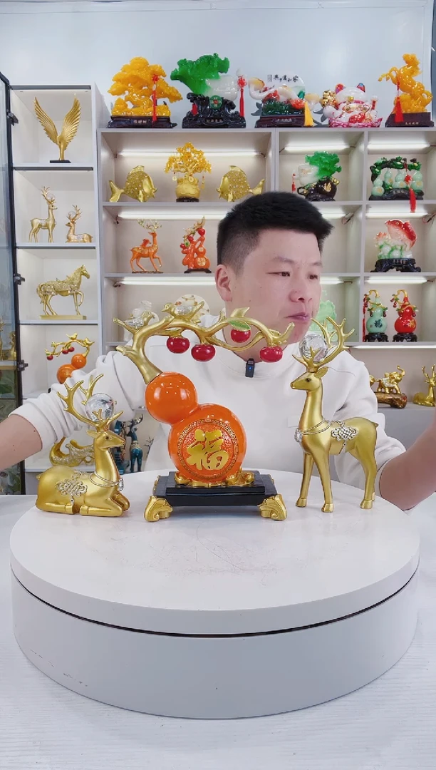 摆件大号福禄三件套摆件