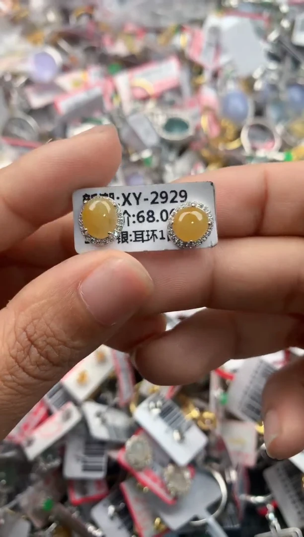 银S925镶嵌戒指翡翠111----4