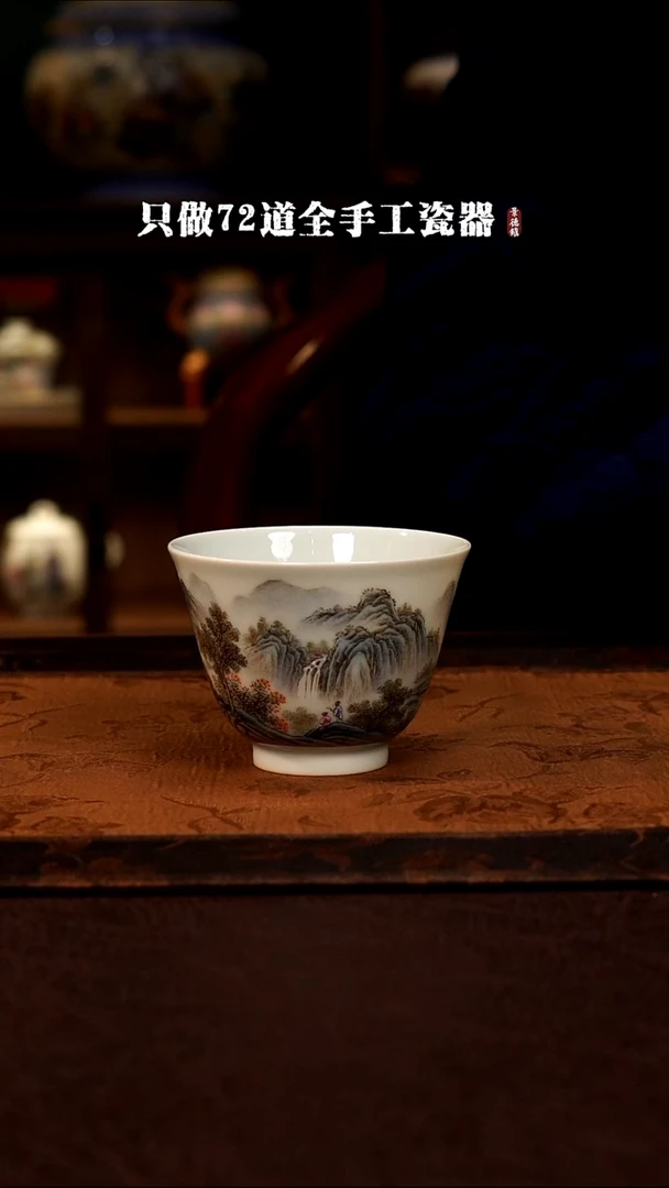 摆件陶景德镇手工手绘陶瓷