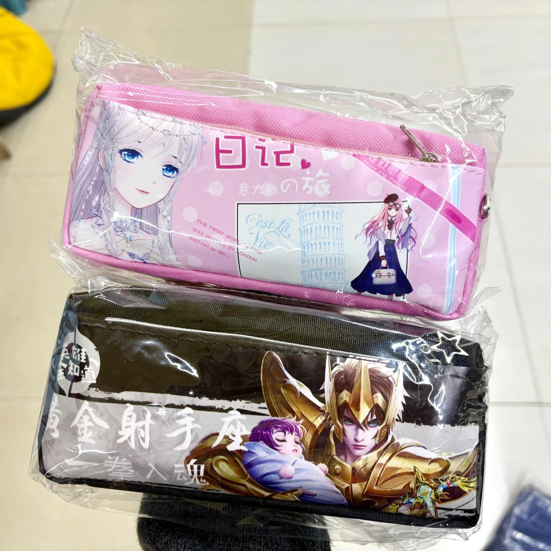 高颜值大容量双层加厚文具收纳袋