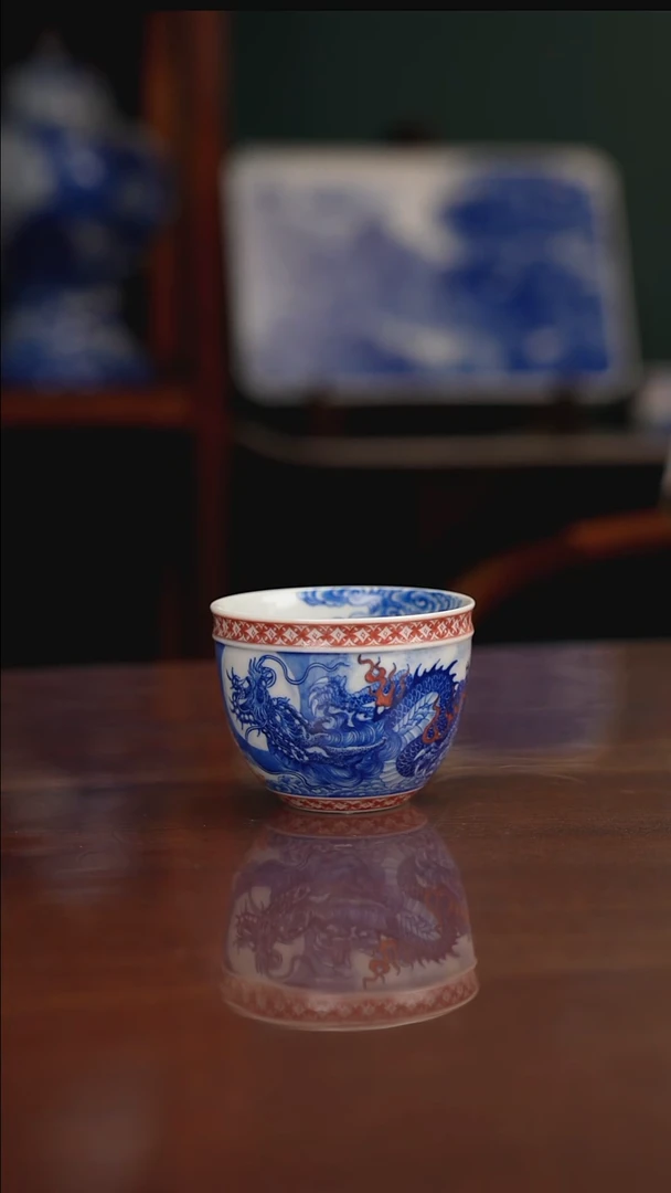 自成堂柴窑 龙杯
