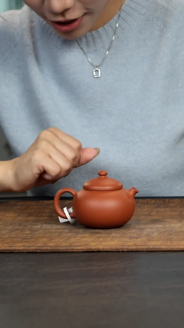茶壶紫砂小团圆小红泥120cc